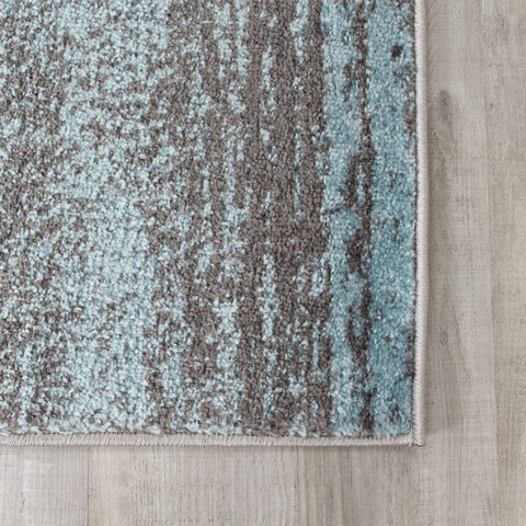Converge 8942_2939 Blue Grey Squares Area Rug by Novelle Home