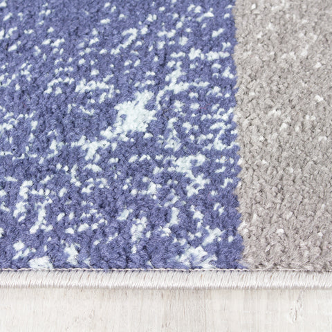 Converge 8942_2939 Blue Grey Squares Area Rug by Novelle Home
