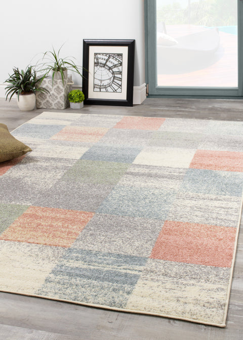 Converge 8942_9363 Multicolour Squares Area Rug by Novelle Home