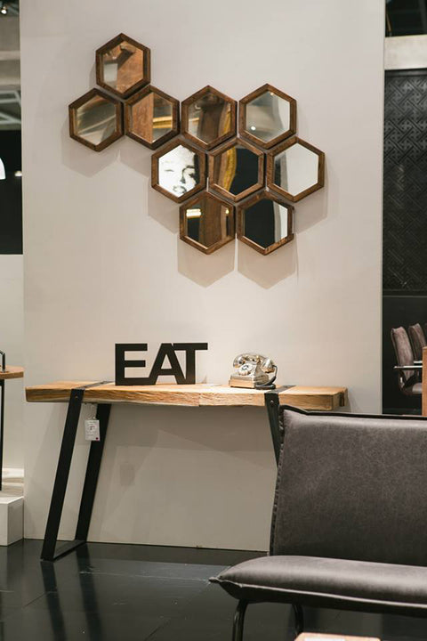 D-Bodhi Hexagon Mirror by LH Imports