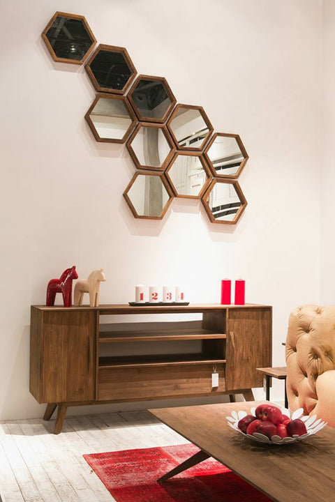 D-Bodhi Hexagon Mirror by LH Imports