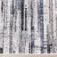 Darcy Cream Grey Blue Sparkling Striped Rug by Kalora Interiors