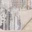 Darcy Grey Pink Green Distressed Angular Plush Rug by Kalora Interiors