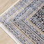 Darcy Blue Grey Brown Iridescent Traditional Plush Rug by Kalora Interiors