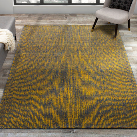 Dawson 7190C Yellow Grey Handtufted Rug By Kalora Interiors