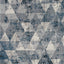 Easterly Blue Grey Rotating Triangles Area Rug by Novelle Home