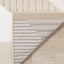 Ella Beige Cream Elegant Contemporary Geometric Pattern Rug by Kalora Interiors