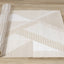 Ella Beige Cream Elegant Contemporary Geometric Pattern Rug by Kalora Interiors