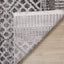 Evora Grey Banded Patterns Rug by Kalora Interiors