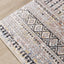 Evora Grey Cream Blue Yellow Pink Tribal Inspired Plush Rug by Kalora Interiors