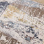 Evora Cream Blue Red Yellow Opposing Triangles Distressed Rug by Kalora Interiors