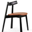 FLORENCE CHAIR SOLID ASH BLACK FINISH PPM S HAZELNUT 502 33 SEAT 2