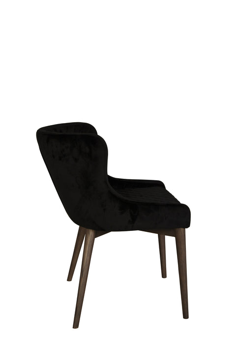 Mila Dining Chair | Black Velvet | by LH Imports