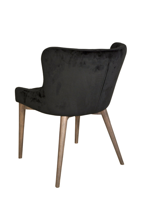 Mila Dining Chair | Black Velvet | by LH Imports