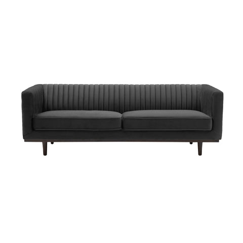 Sage Sofa Black Velvet by LH Imports