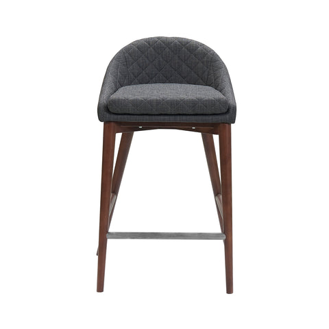 Mila Counter Stool | Dark Grey | by LH Imports