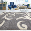 Fergus 12516_116 Grey White Swirls Bulky Shag By Kalora Interiors