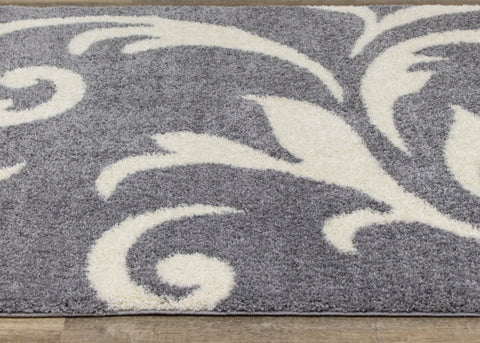 Fergus 12516_116 Grey White Swirls Bulky Shag By Kalora Interiors