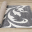 Fergus Grey White Swirls Bulky Shag by Kalora Interiors