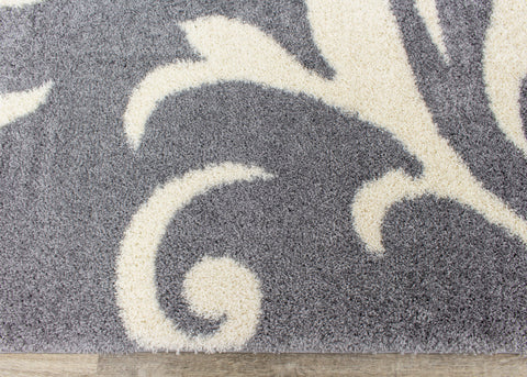 Fergus 12516_116 Grey White Swirls Bulky Shag By Kalora Interiors