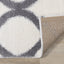 Fergus White Grey Ogee Bulky Shag by Kalora Interiors