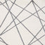 Fergus White Grey Lines Crossing Shag Rug by Kalora Interiors