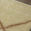 Fergus 12550_101 Cream Beige Lines Crossing Shag Rug By Kalora Interiors