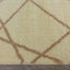 Fergus 12550_101 Cream Beige Lines Crossing Shag Rug By Kalora Interiors