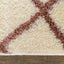 Fergus 12550_101 Cream Beige Lines Crossing Shag Rug By Kalora Interiors