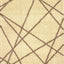 Fergus 12550_101 Cream Beige Lines Crossing Shag Rug By Kalora Interiors