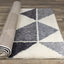 Fergus White Grey Placement Pattern Rug By Kalora Interiors