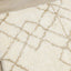 Fergus White Beige Patterned Rug by Kalora Interiors