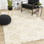 Fergus White Beige Patterned Rug by Kalora Interiors