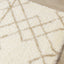 Fergus White Beige Patterned Rug by Kalora Interiors