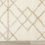 Fergus White Beige Patterned Rug by Kalora Interiors