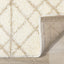 Fergus White Beige Patterned Rug by Kalora Interiors