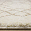 Fergus White Beige Patterned Rug by Kalora Interiors