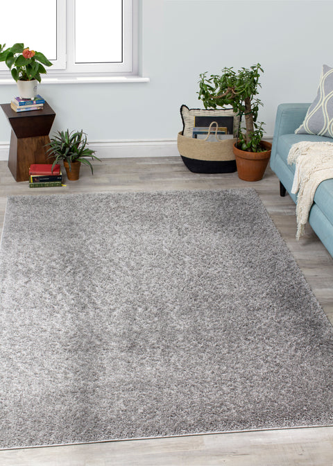 Fili 8000_90 Grey Shag Area Rug by Novelle Home