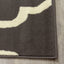 Fiona 3603_1911 Grey Cream Ogee Pattern Area Rug by Novelle Home