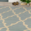 Fiona 3603_5855 Blue Cream Ogee Pattern Area Rug by Novelle Home