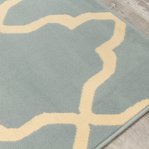Fiona 3603_5855 Blue Cream Ogee Pattern Area Rug by Novelle Home
