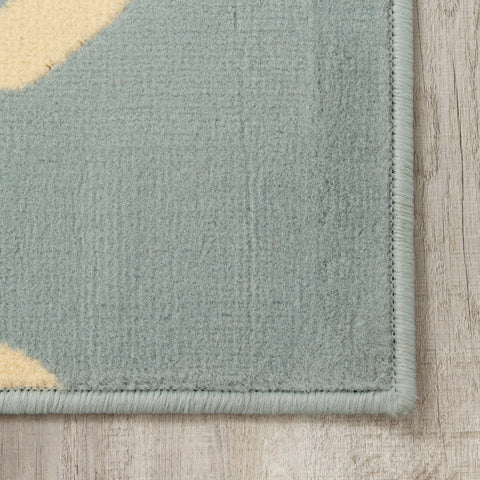 Fiona 3603_5855 Blue Cream Ogee Pattern Area Rug by Novelle Home