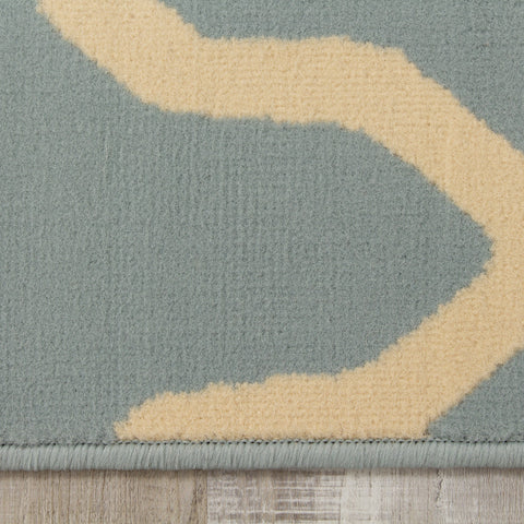 Fiona 3603_5855 Blue Cream Ogee Pattern Area Rug by Novelle Home