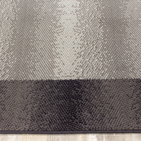 Fiona 3612_9922 Grey Dark Border Rug by Novelle Home