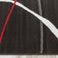 Fiona 5015_1945 Black White Red Swoop Carvings Area Rug by Novelle Home
