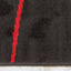 Fiona 5015_1945 Black White Red Swoop Carvings Area Rug by Novelle Home