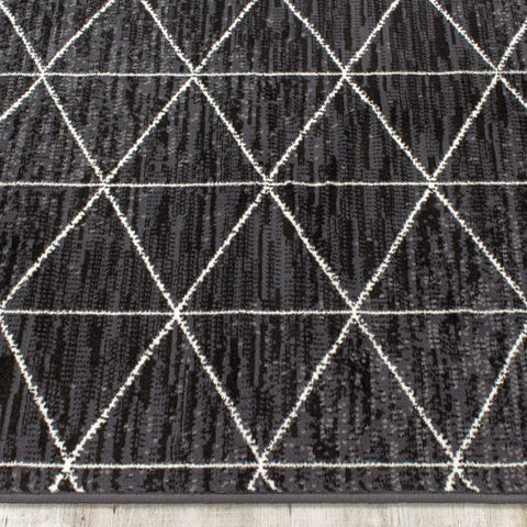 Fiona 5031_6922 Grey Cream Tri-Structure Area Rug by Novelle Home