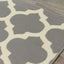 Fiona 5034_9944 Grey White Classic Ogee Area Rug by Novelle Home