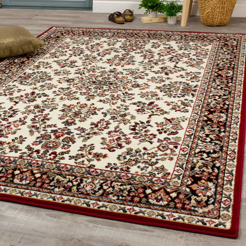 Fiona 5118_1953 Cream Red Fine Traditional Oriental Style Area Rug by Novelle Home