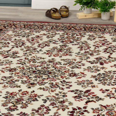 Fiona 5118_1953 Cream Red Fine Traditional Oriental Style Area Rug by Novelle Home